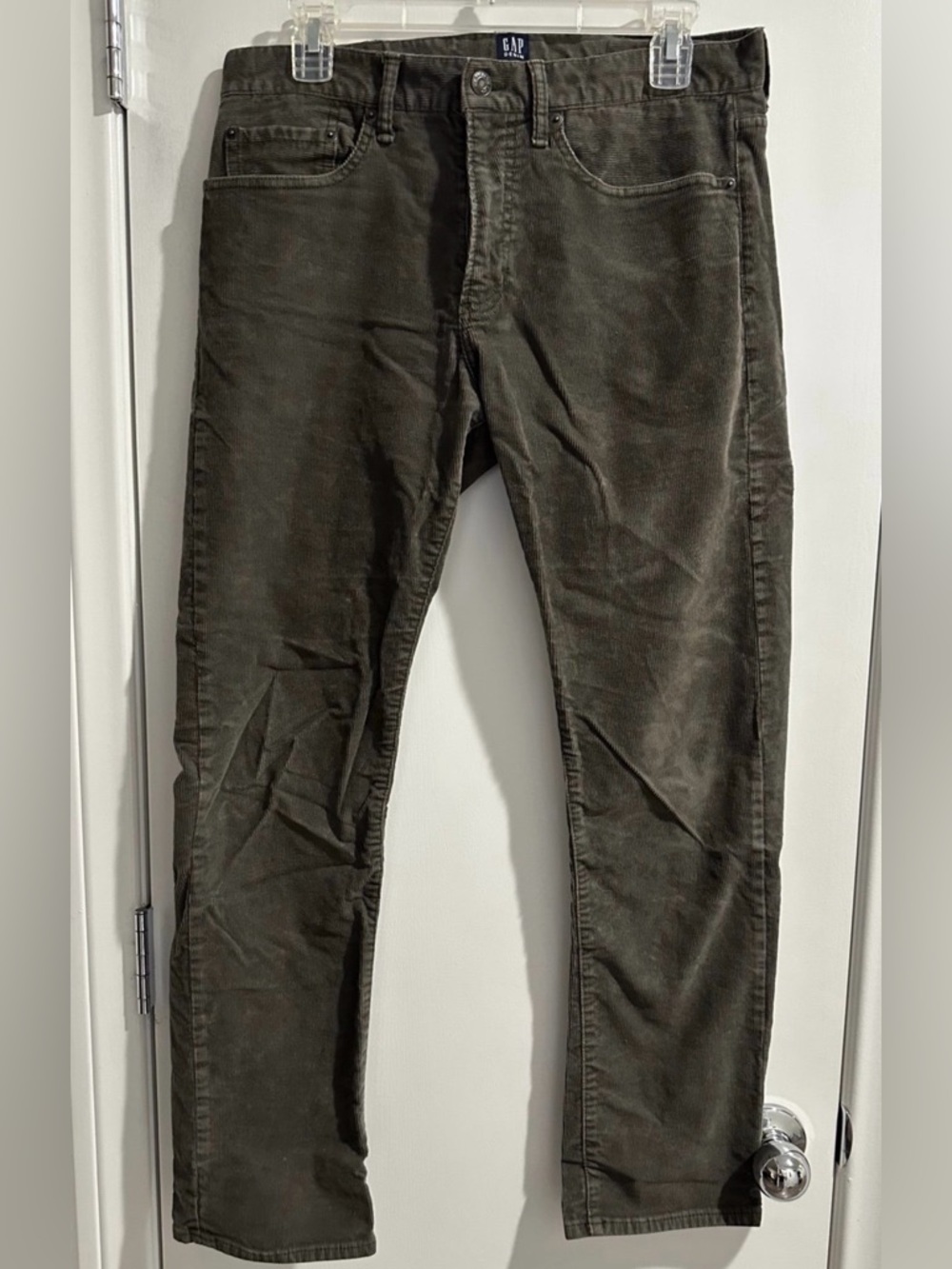 GAP Men's Dark Olive Corduroy Pants